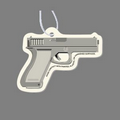 Paper Air Freshener Tag W/ Tab - Hand Gun